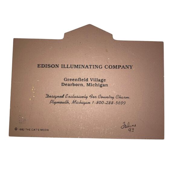 The Cat’s Meow 1992 Greenfield Village Dearborn MI Lot of 4 –signed by Faline - Picture 9 of 9